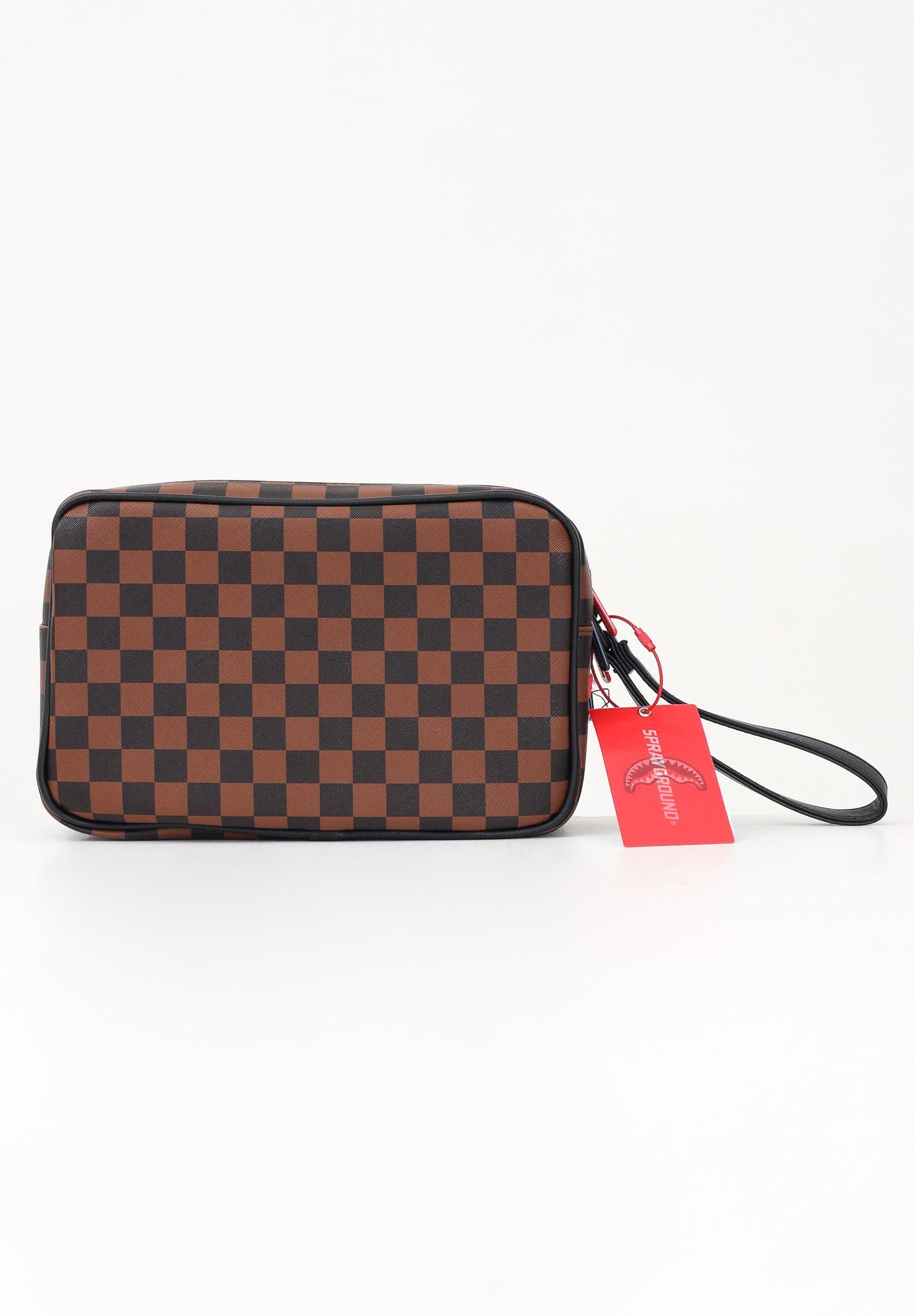 SPRAYGROUND Pochette MACHINE FRANCAISE marrone per uomo e donna 910B7492NSZ  SPRAYGROUND 