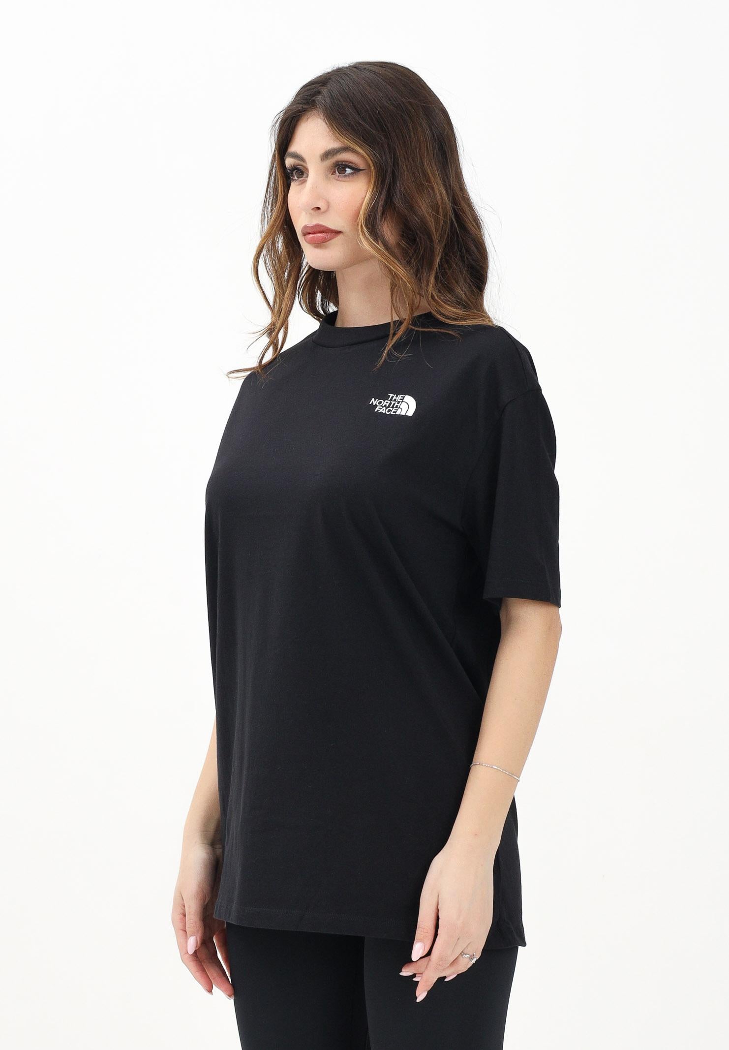 THE NORTH FACE T-shirt a manica corta Simple Dome nera da donna NF0A87NQJK31  THE NORTH FACE 