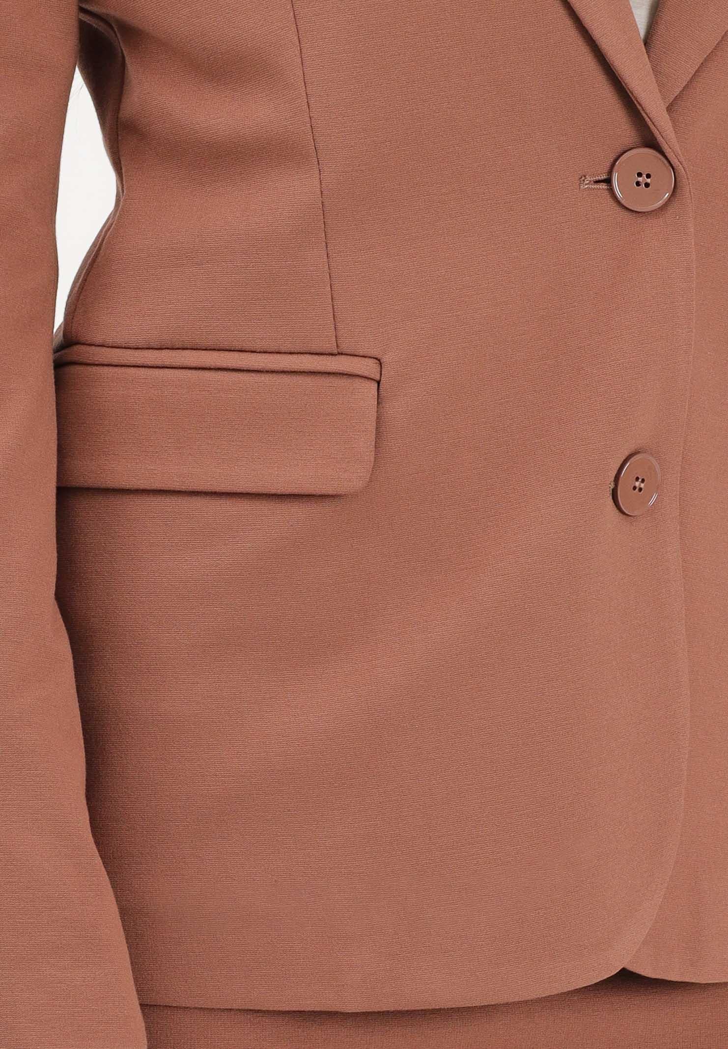 VICOLO Giacca monopetto cuoio da donna TAB0042 ABU67 VICOLO 