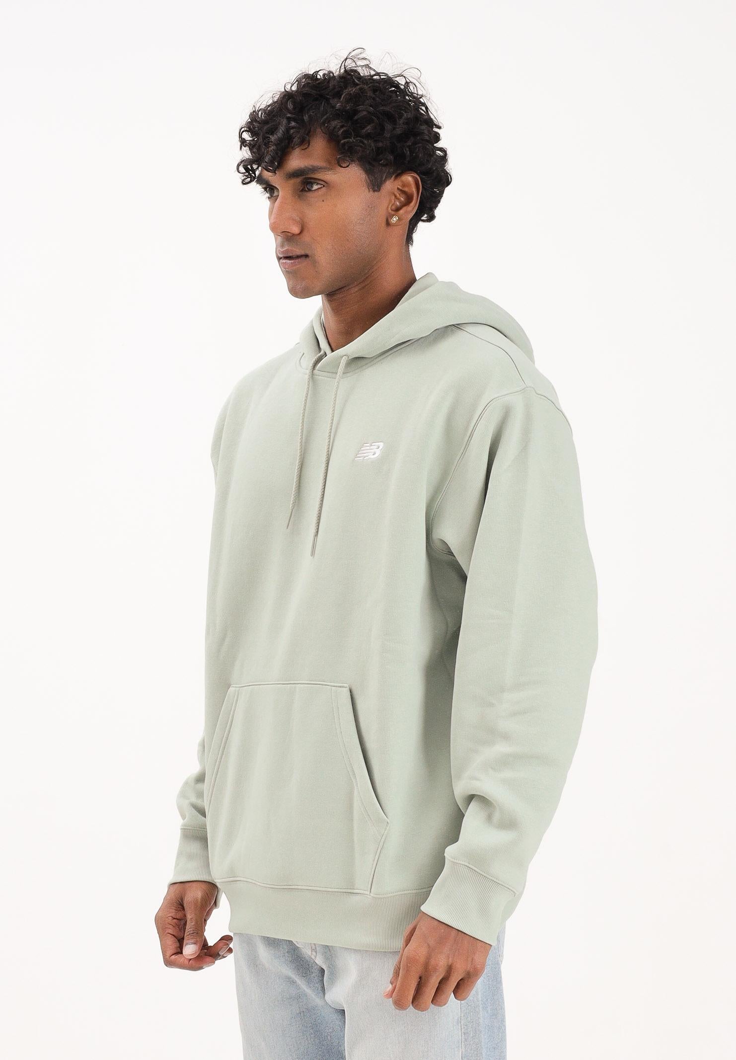 NEW BALANCE Felpa con cappuccio Essentials verde salvia da uomo MT41511GAS  NEW BALANCE 