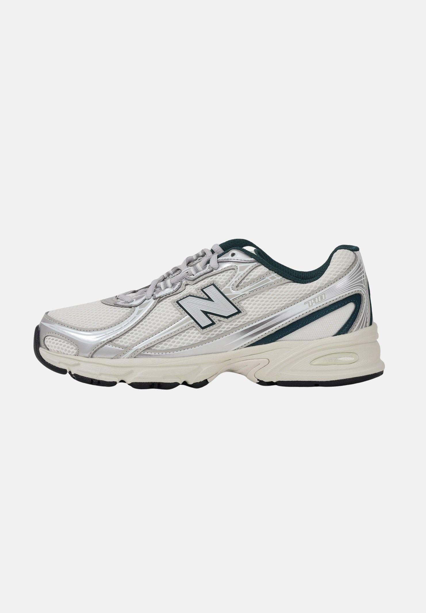 NEW BALANCE Sneakers 740 bianche, argento e verdi da uomo U7402EL . NEW BALANCE 