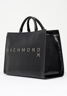 RICHMOND Shopper nera da donna con logo metallico UWA25300BO BL RICHMOND 