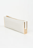 ELISABETTA FRANCHI Pochette bianco latte da donna con stampa cocco BS52A56E2 DZ9 ELISABETTA FRANCHI 