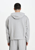 ADIDAS ORIGINALS Felpa con zip Adicolor Spacer Oversized grigia da uomo JW5965  ADIDAS ORIGINALS 