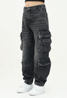 DIESEL Jeans cargo Dfish-Cargo-S-J in denim nero J02155KXBNE K02 DIESEL 