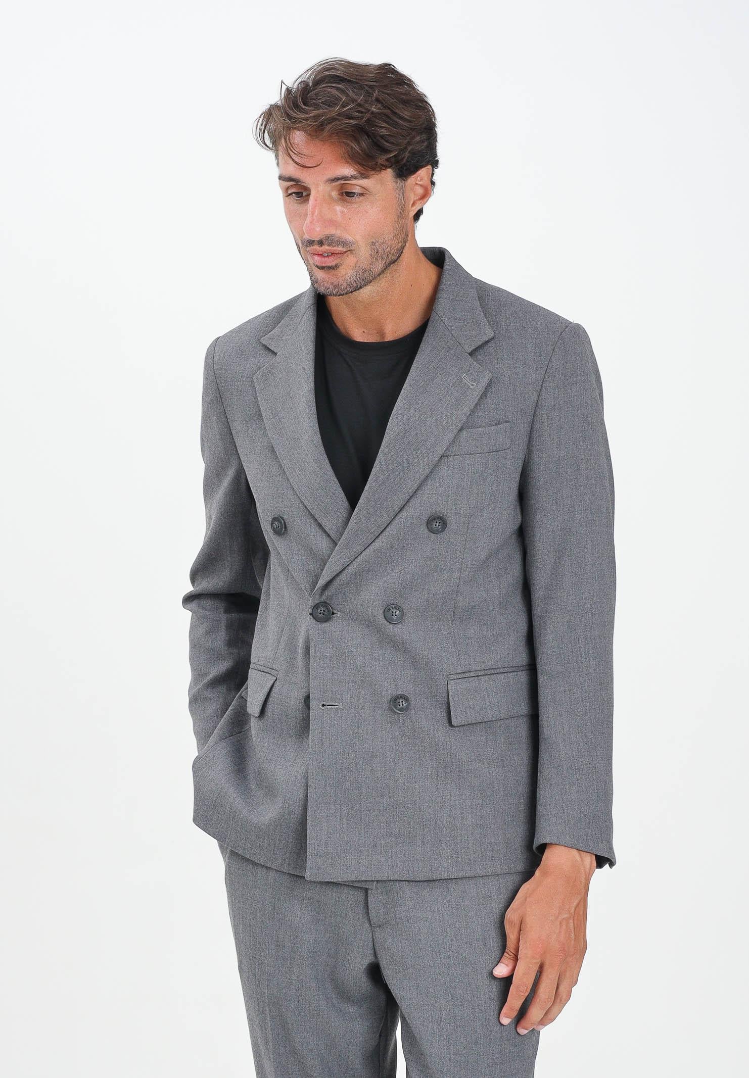 I'M BRIAN Giacca doppiopetto grigia da uomo GIA3461 008 I'M BRIAN 