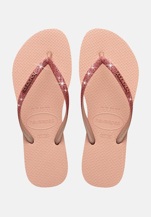 HAVAIANAS Infradito Havaianas Slim Glitter II rosa da donna 4146975 9898 HAVAIANAS 