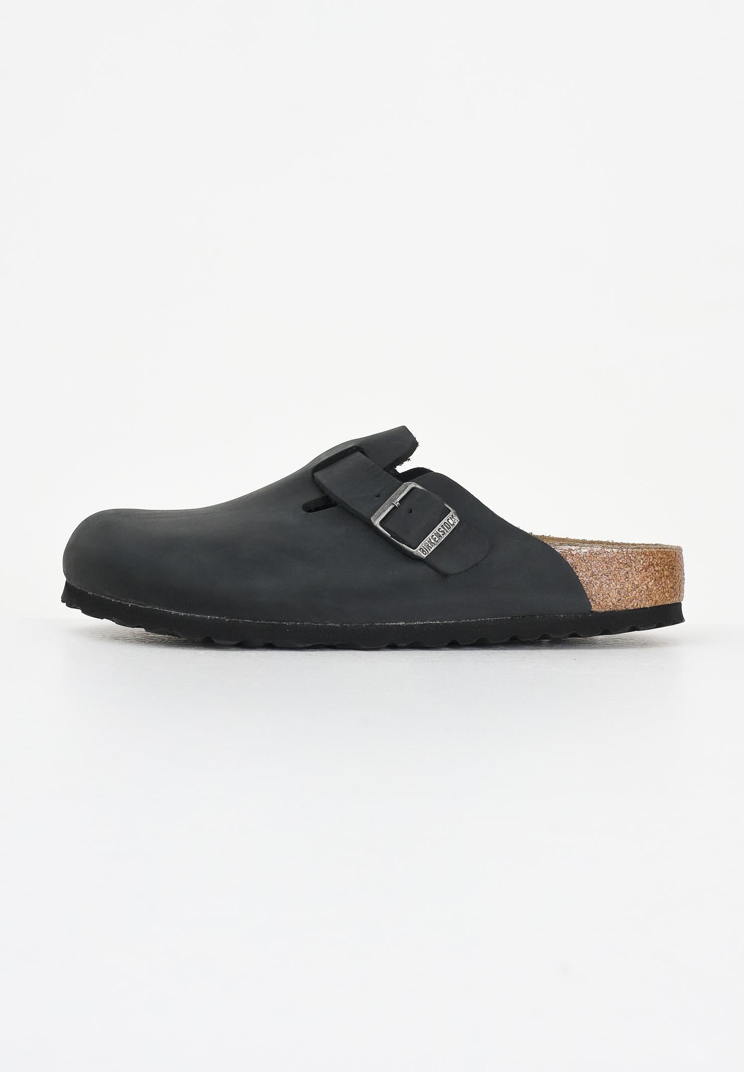 BIRKENSTOCK Ciabatte Boston nere per uomo e donna 059463 . BIRKENSTOCK 