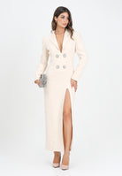 SIMONA CORSELLINI Abito lungo panna da donna ispirato al classico blazer A25CEAB10701-C00161 V0300 SIMONA CORSELLINI 