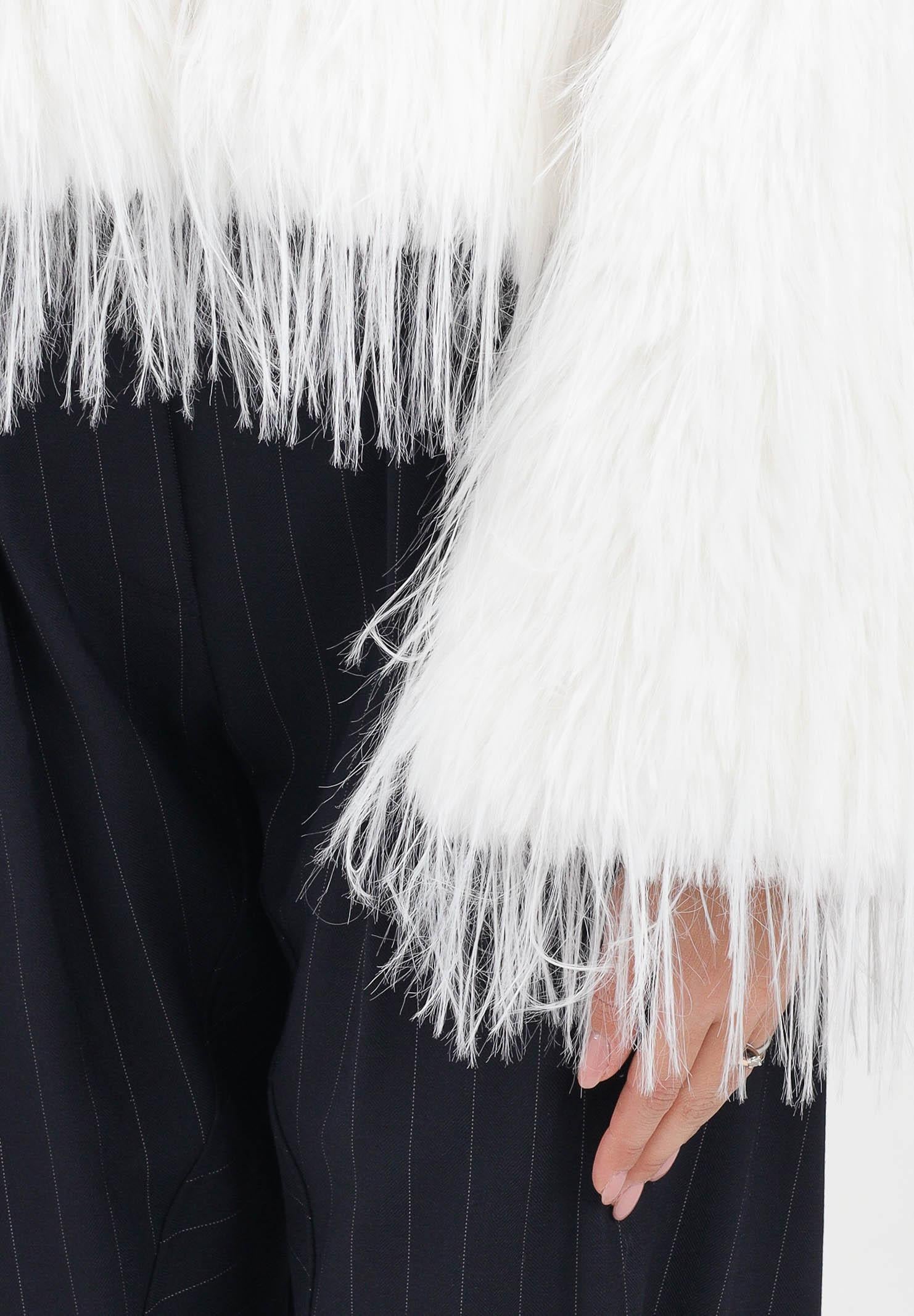 PINKO Pelliccia caban bianca da donna 106045A2ZO Z14 PINKO 