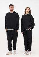 GCDS Pantalone sportivo nero per uomo e donna con logo impresso B2EM3006JD1 99 GCDS 