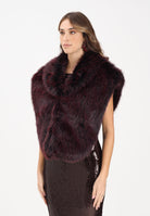 PATRIZIA PEPE Pellicciotto bordeaux da donna 8F0063E072 R871 PATRIZIA PEPE 