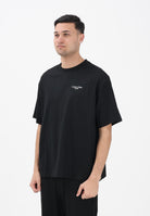 CALVIN KLEIN JEANS T-shirt a manica corta nera da uomo con stampa logo LV04RD825GUB1 . CALVIN KLEIN JEANS 