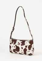 TOMMY JEANS Borsa a spalla MUST COW panna e marrone da donna AW0AW18061 0K6 TOMMY JEANS 