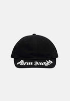PALM ANGELS Cappello con visiera nero per uomo e donna rifinito da logo PBLB002S26FAB001 110 PALM ANGELS 