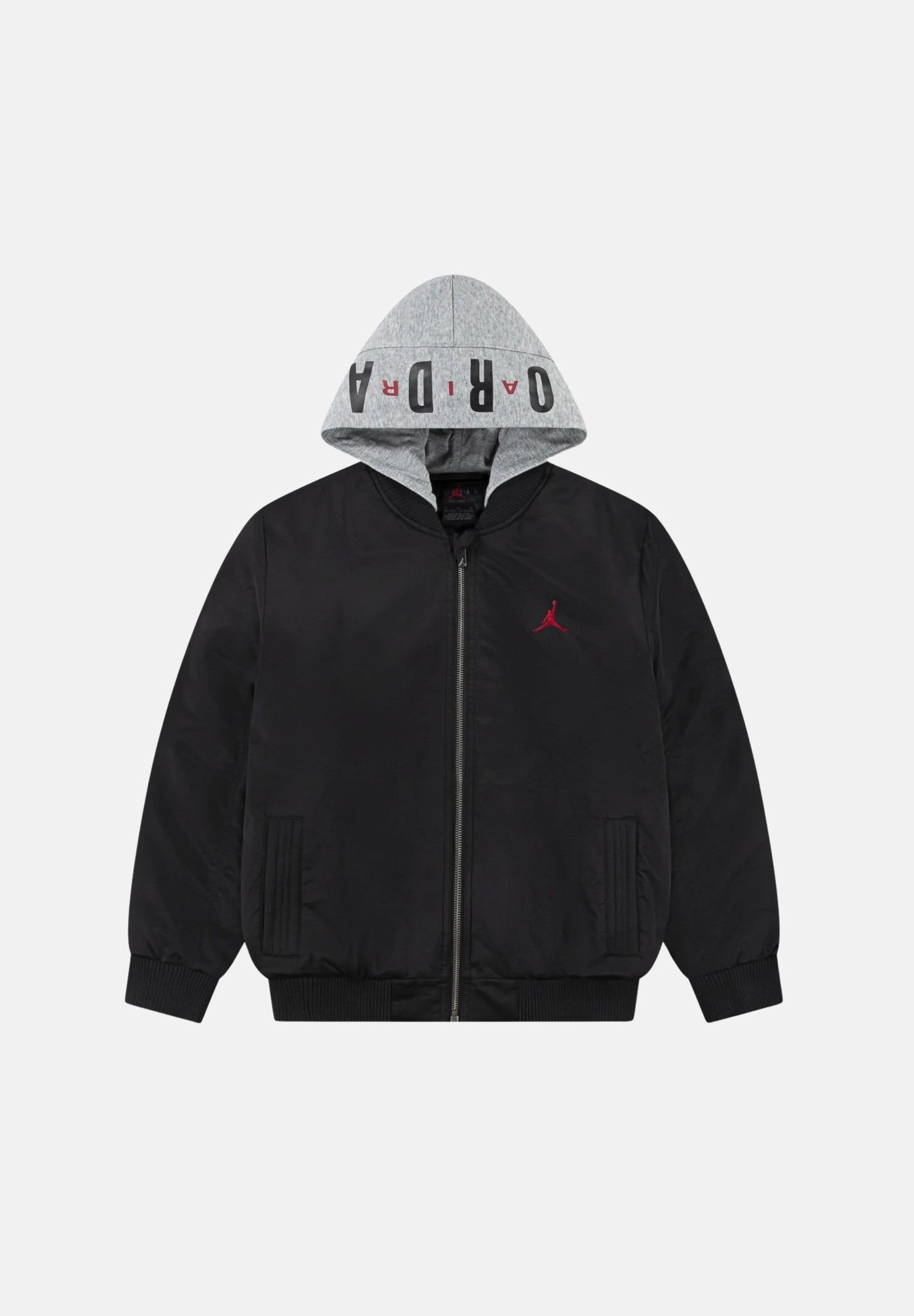 JORDAN Piumino JDN BIG LOGO nero per bambino e bambina 95D647 023 JORDAN 