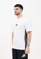 ADIDAS PERFORMANCE T-shirt a manica corta Essentials 3-Stripes Single Jersey bianca da uomo JE6388 . ADIDAS PERFORMANCE 
