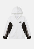 PUMA Felpa con zip Essentials Block bianca per bambino e bambina 694728 02 PUMA 