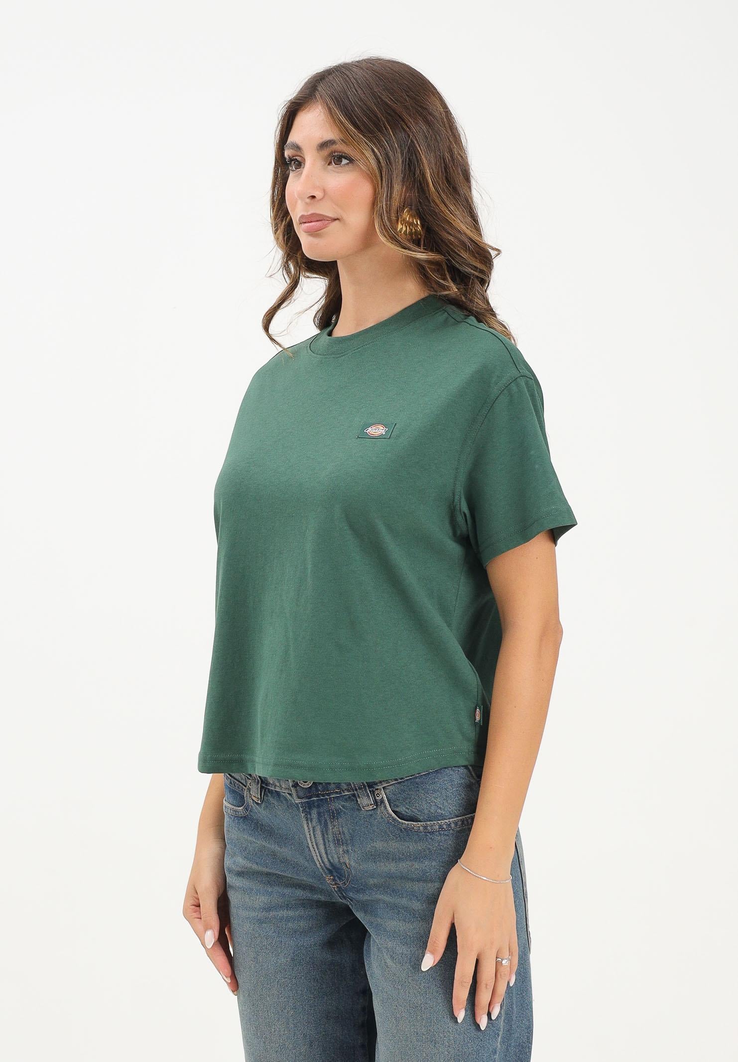 DICKIES T-shirt a manica corta Oakport verde da donna DK0A4Y8LPIN1  DIckies 