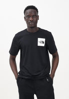 THE NORTH FACE T-shirt a manica corta Fine nera da uomo NF0A8A6MJK31 . THE NORTH FACE 
