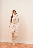 ELISABETTA FRANCHI Pantalone elegante color latte da donna in doppio crêpe PA12056E2 DZ9 ELISABETTA FRANCHI 