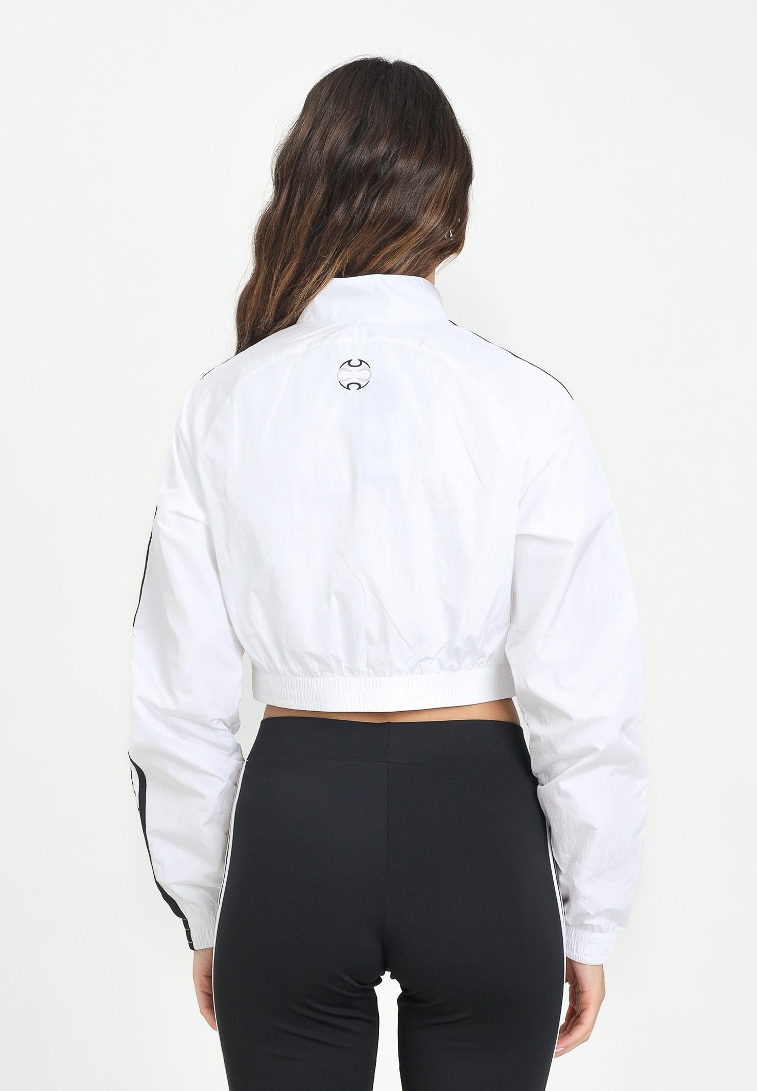 ADIDAS ORIGINALS Giacca a vento Teamgeist adicolor Cropped bianca da donna JZ8275  ADIDAS ORIGINALS 