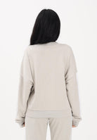 ADIDAS PERFORMANCE Felpa girocollo ESSENTIALS 3-STRIPES FRENCH TERRY beige da donna JE0014 . ADIDAS PERFORMANCE 