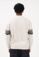 ARMANI EXCHANGE Maglioncino girocollo panna da uomo con bande a contrasto XM002424AF11960 M1302 ARMANI EXCHANGE 