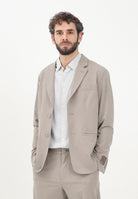 ARMANI EXCHANGE Giacca monopetto color fango da uomo XM000345AF10897 U6107 ARMANI EXCHANGE 