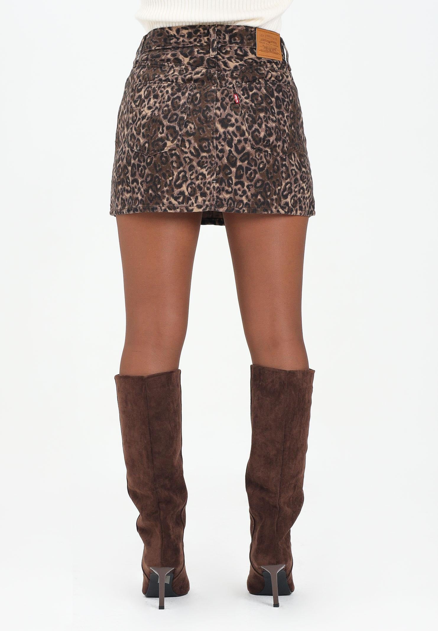 LEVI'S® Gonna corta Icon in denim animalier da donna A4694-0058 . LEVI'S® 