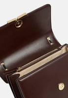 ELISABETTA FRANCHI Borsa a tracolla cacao da donna con logo BS91A61E2 644 ELISABETTA FRANCHI 