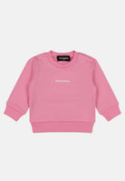 DSQUARED2 Felpa girocollo rosa da neonato con stampa logo DQ2860D0094 DQ321 DSQUARED2 