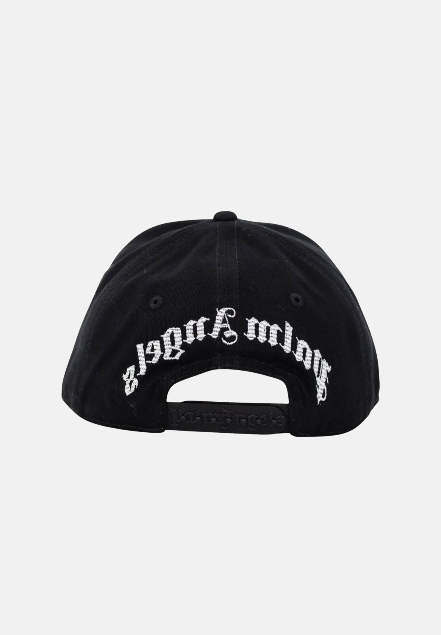 PALM ANGELS Cappello con visiera nero per uomo e donna con logo BL00COZ0971 1 PALM ANGELS 