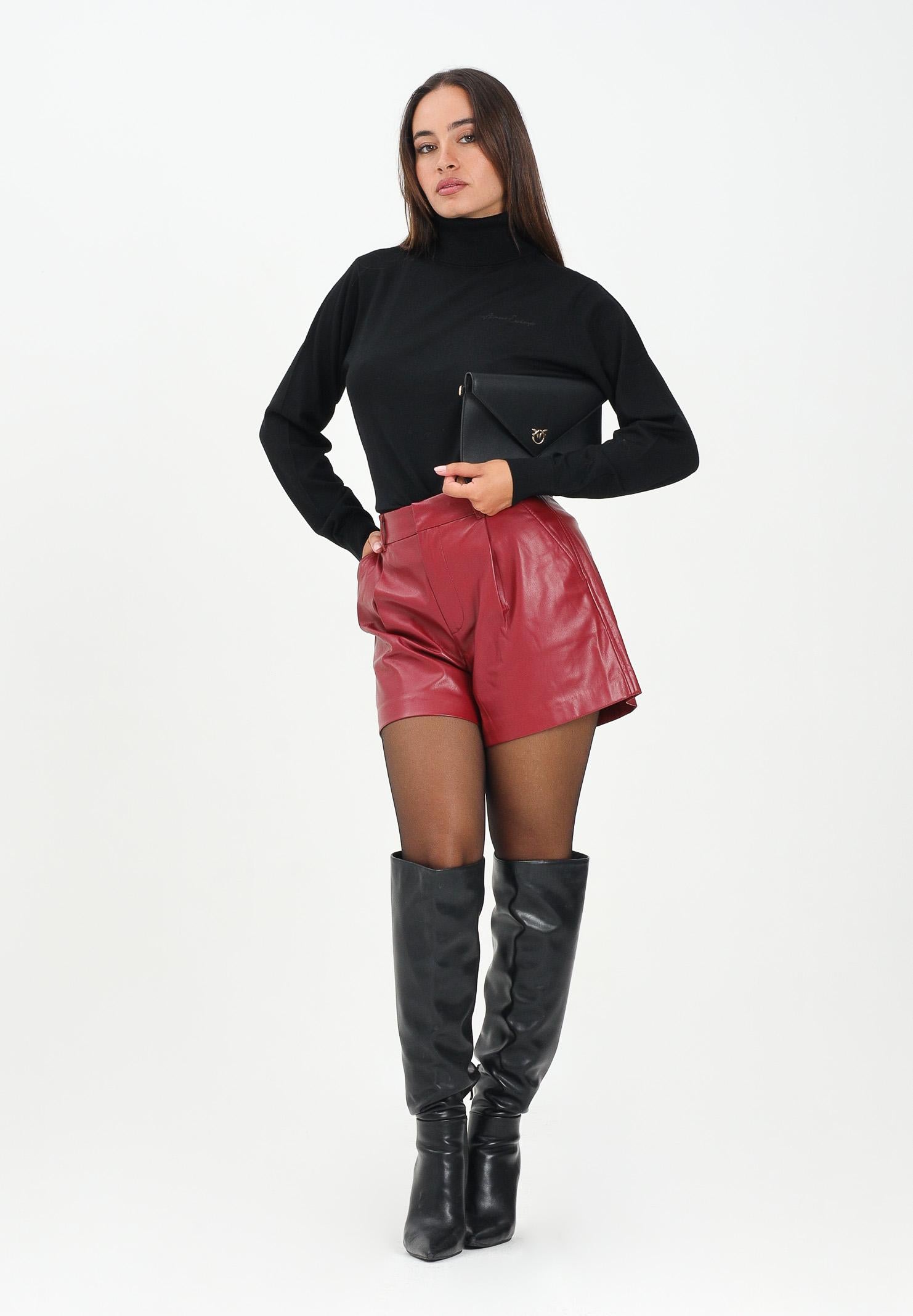 ONLY Shorts in ecopelle bordeaux da donna 15351265 Cabernet ONLY 