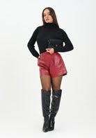 ONLY Shorts in ecopelle bordeaux da donna 15351265 Cabernet ONLY 