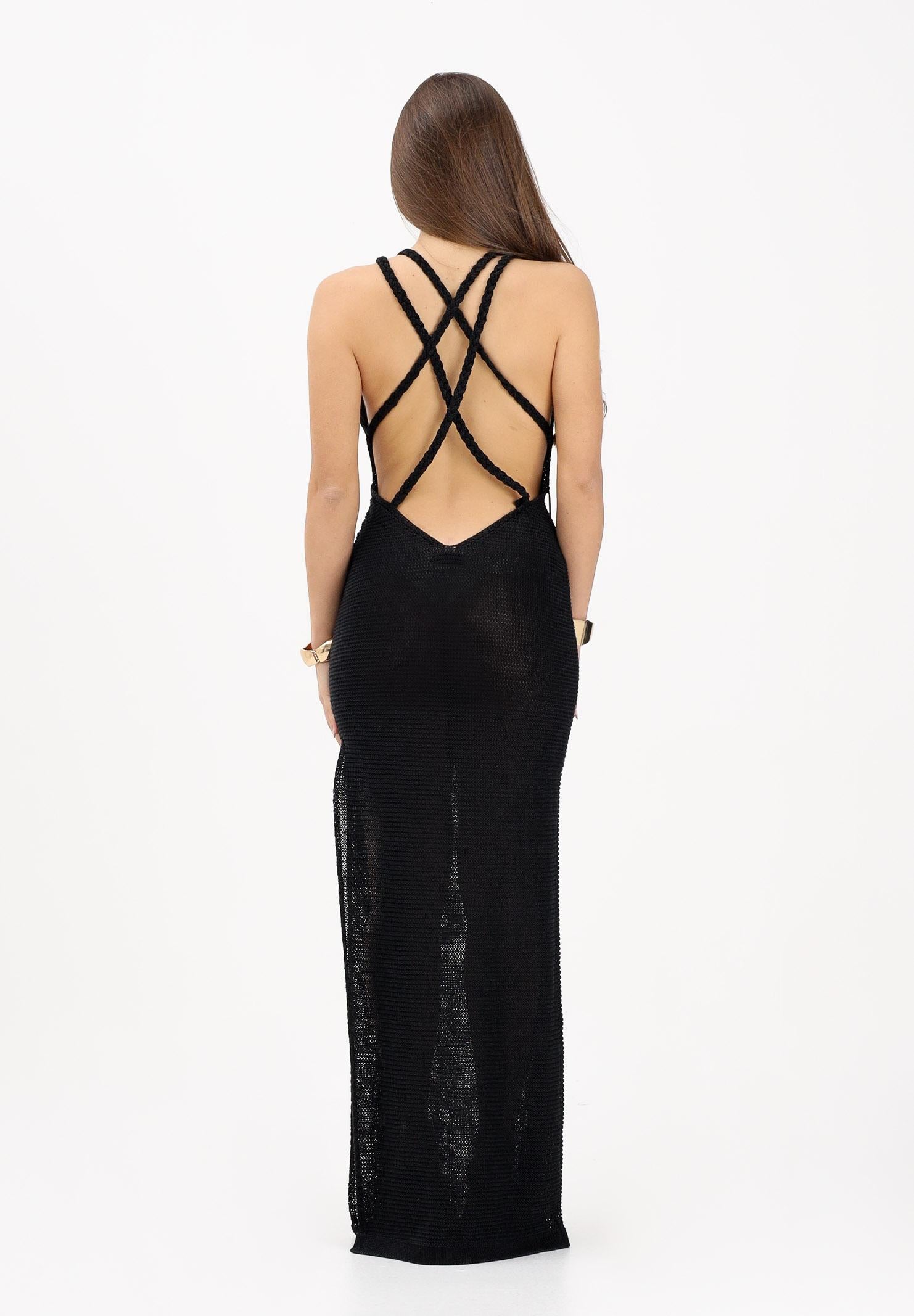 ELISABETTA FRANCHI Abito lungo nero da donna in maglia AM48T63E2 110 ELISABETTA FRANCHI 