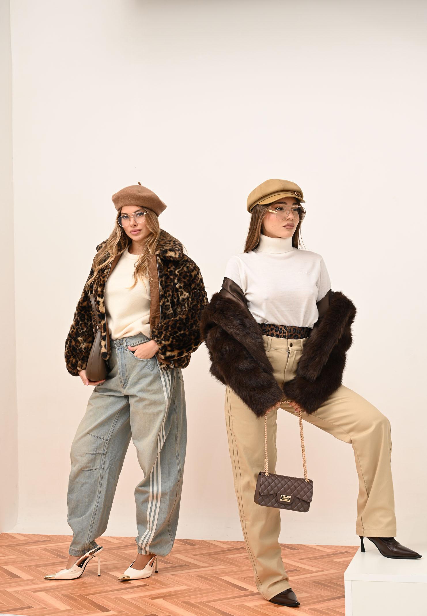 ONLY Pelliccia sintetica marrone da donna 15348977 ChocolateTorte ONLY 