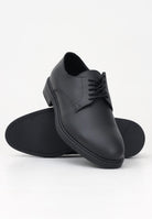 SELECTED HOMME Scarpe stringate nere da uomo 16095935 BLACK SELECTED HOMME 