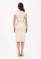 ELISABETTA FRANCHI Abito midi a tubino burro da donna AB90061E2 193 ELISABETTA FRANCHI 