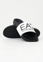 EA7 Ciabatte bianche e nere da uomo con logo 7X000108AF15118 MZ096 EA7 
