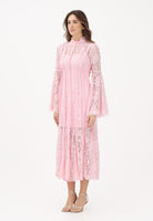 ODI ODI Abito midi rosa da donna realizzato in pizzo floreale ARBOREA110S6 G8 ODI ODI 