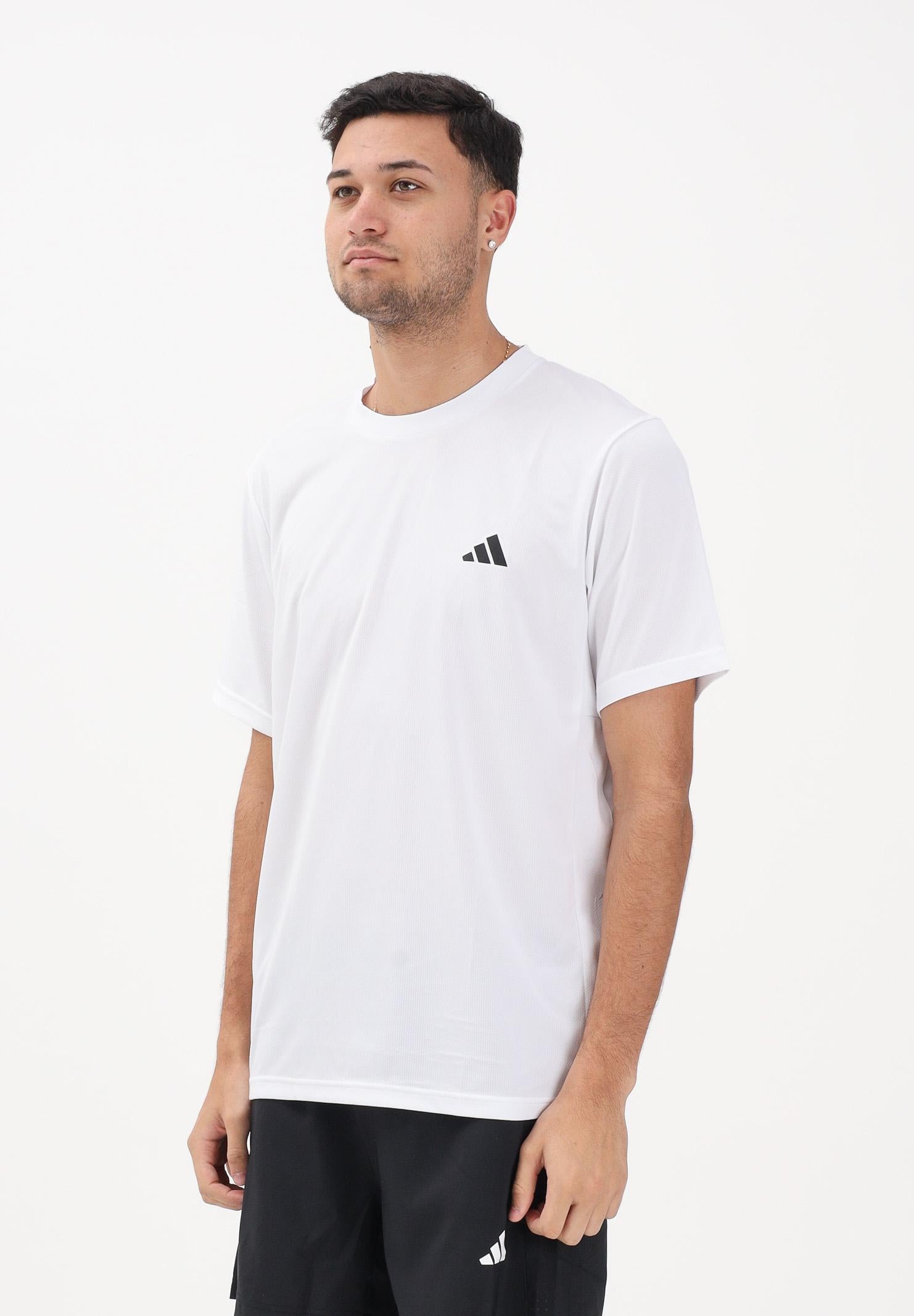 ADIDAS PERFORMANCE T-shirt a manica corta WORKOUT ESSENTIALS BASE bianca da uomo KD5453 . ADIDAS PERFORMANCE 