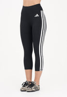 ADIDAS PERFORMANCE Leggings Optime Essentials Workout 3-Stripes 3/4 nero da donna KE6062 . ADIDAS PERFORMANCE 