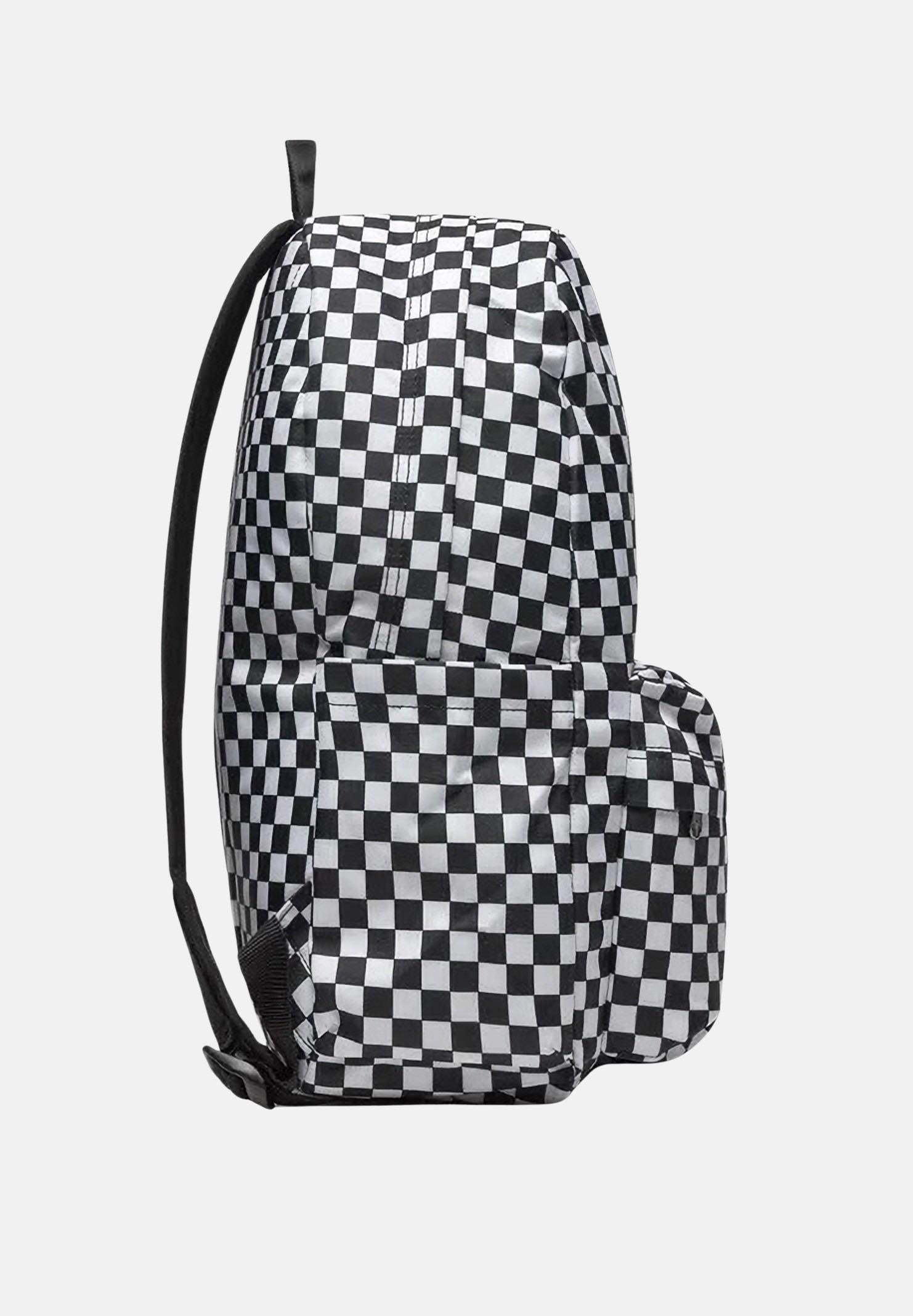 VANS Zaino Old Skool Check Uomo Donna - Bianco Nero