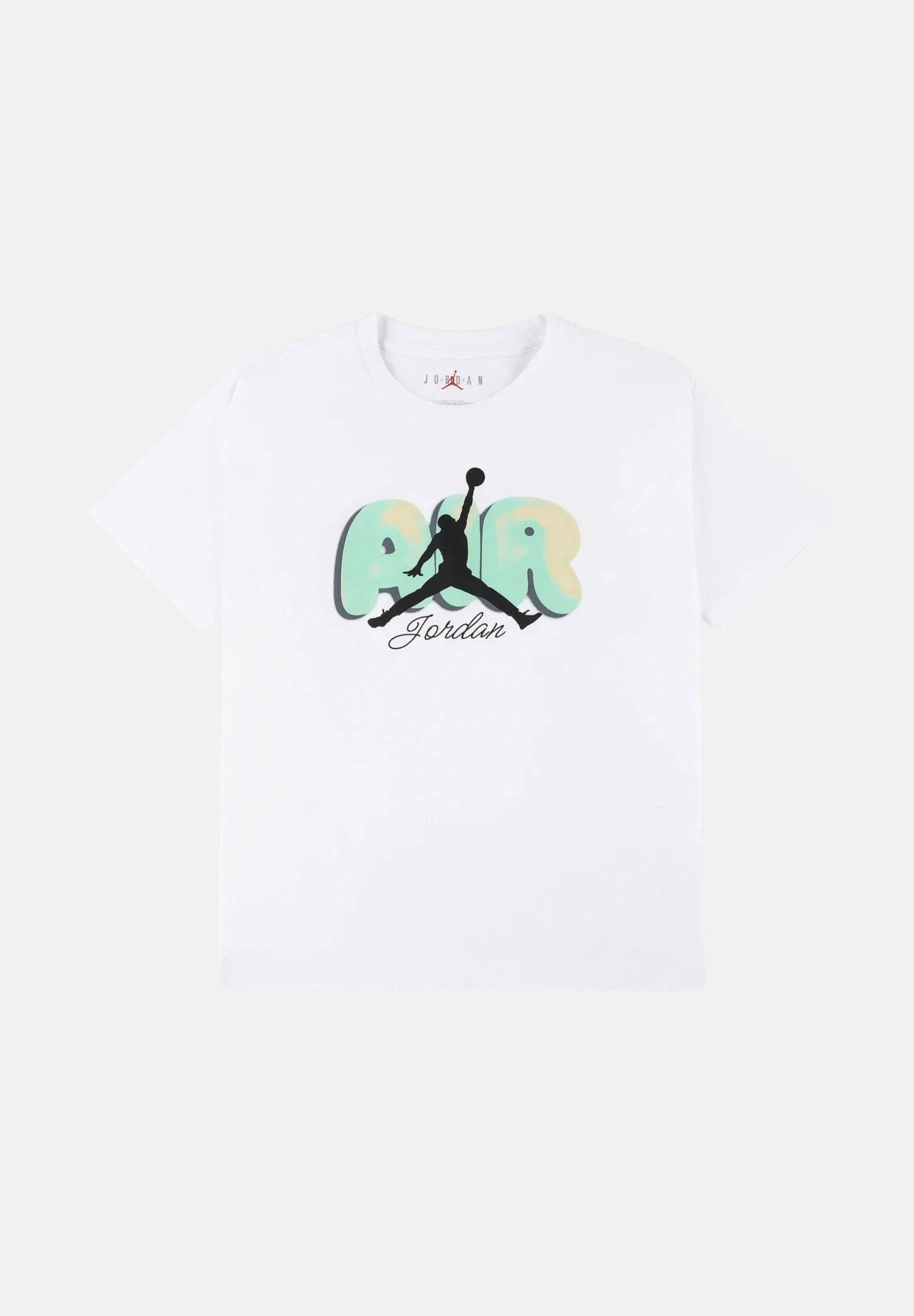JORDAN T-shirt a manica corta Air Bubble SS bianca per bambino e bambina 45F859 001 JORDAN 
