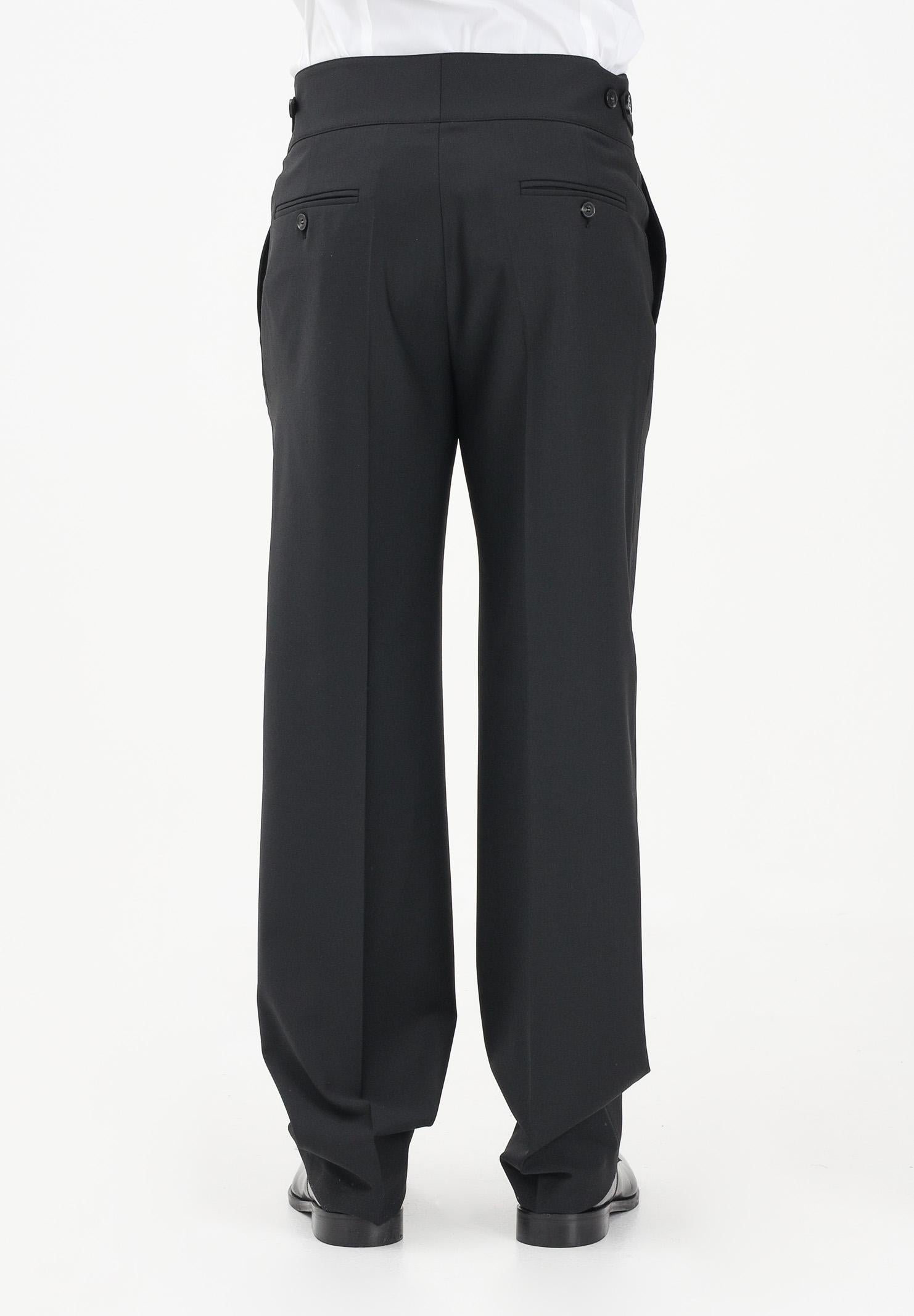 PATRIZIA PEPE Pantalone elegante nero da uomo con cintura alta 5P0557A1WK K102 PATRIZIA PEPE 