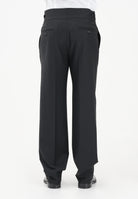 PATRIZIA PEPE Pantalone elegante nero da uomo con cintura alta 5P0557A1WK K102 PATRIZIA PEPE 