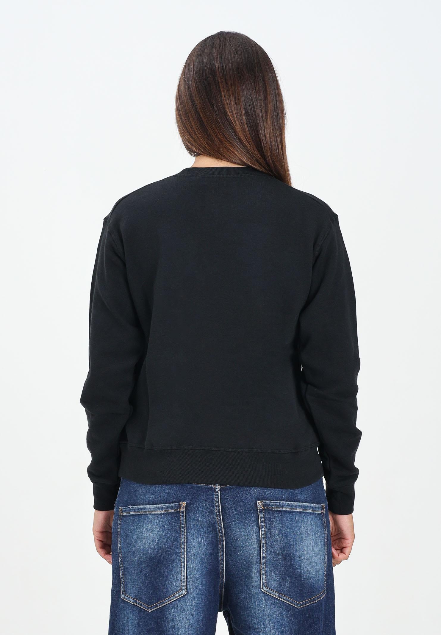 DSQUARED2 Felpa girocollo nera per donna, ragazze e bambine con logo DSQ2 DQ3017D0AEY DQ900 DSQUARED2 