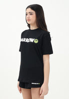 BARROW T-shirt a manica corta nera per donna, ragazzi e bambini con stampa logo S5BKJUTH082 110 BARROW 