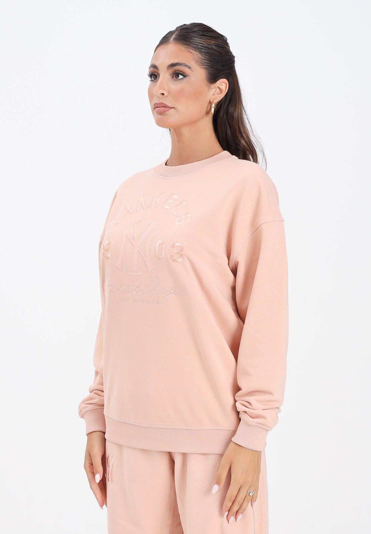 NEW ERA Felpa girocollo New York Yankees MLB Tonal Graphic rosa da donna 60684435 . NEW ERA 